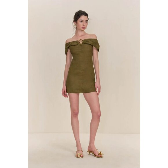Cult Gaia Olive Mini Dress - Picture 2 of 6